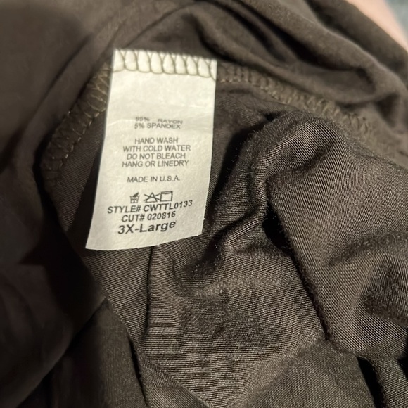 DOUBLJU DRESS/ TUNIC OLIVE SOZE 3XL - Picture 8 of 8